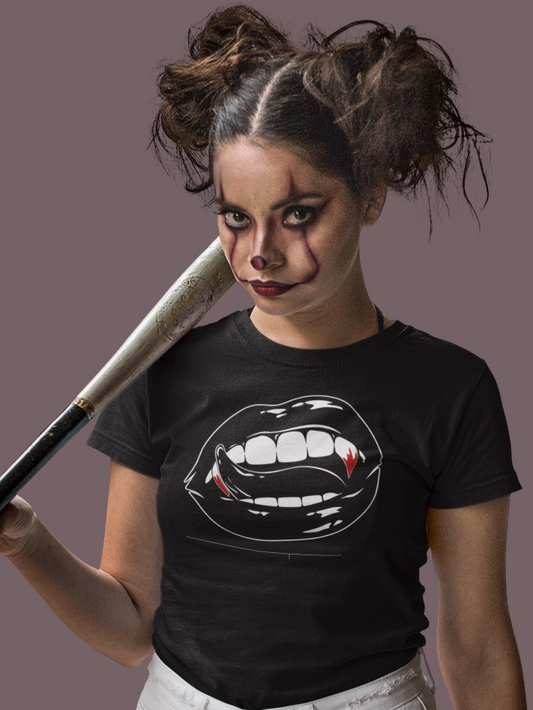 Vampire Fangs T-Shirt - Free Delivery Worldwide